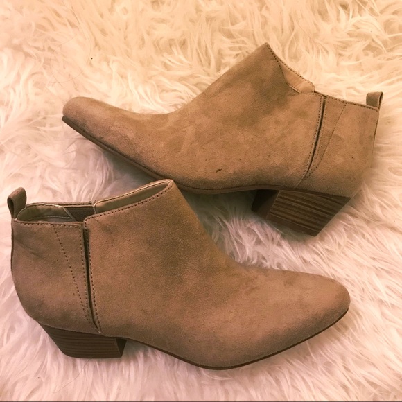 Old Navy Shoes - OLD NAVY tan suede booties